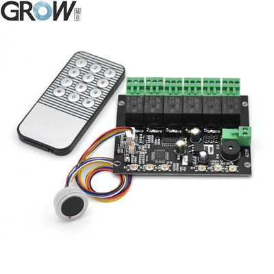 GROW K219-A+R502-F DC12V 6 Relays K219-A Πίνακα τηλεχειρισμού υπέρυθρου υπέρυθρου για δακτυλικά αποτυπώματα+R502-F Ανερόστερη μικρή μονάδα δακτυλικών αποτυπωμάτων
