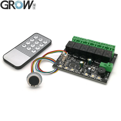 GROW K219-A+R502-A DC12V 6 Ρελέι Πίνακα τηλεχειρισμού υπέρυθρου φωτός Προγραμματιζόμενο ρολόι χρονομέτρου Αποτύπωμα δακτύλου