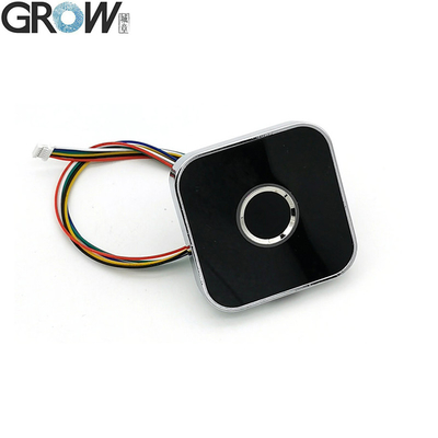 GROW R502-AW Ζινκ ένωση στρογγυλό δακτυλικό LED έλεγχο DC3.3V χωρητικός αισθητήρας δακτυλικών αποτυπωμάτων